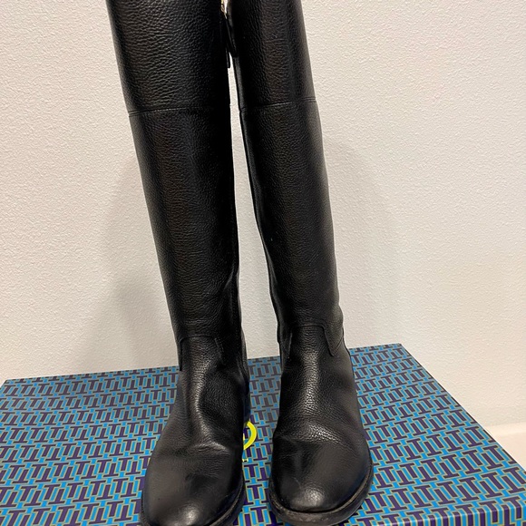 Tory Burch woman junction riding boot extended calf 8.5 - Picture 5 of 8